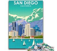 San Diego California Print Jigsaw Puzzles for Adults 2000, Help The Brain Exercise Addictive Toys to Cultivate Patience Unique Challenge Game 2000pcs(70x100cm)