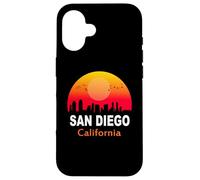 San Diego California State USA Vintage Sunset Retro City Case for iPhone 16
