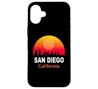 San Diego California State USA Vintage Sunset Retro City Case for iPhone 16 Plus