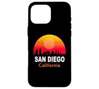 San Diego California State USA Vintage Sunset Retro City Case for iPhone 16 Pro Max