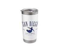 San Diego California Surf Design Stainless Steel Insulated Tumbler