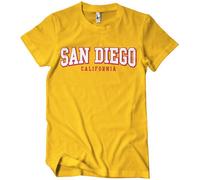 San Diego California T-Shirt Gold