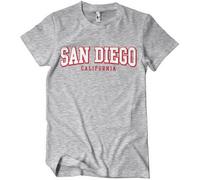 San Diego California T-Shirt Heather-Grey