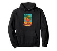 San Diego Coastal Vintage Sun California Beach Vibes Pullover Hoodie
