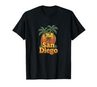 San Diego Coastal Vintage Sun California Beach Vibes T-Shirt