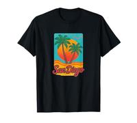 San Diego Coastal Vintage Sun California Beach Vibes T-Shirt