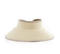 San Diego Hat Co. Women's One Size Ultrabraid Visor with Ribbon Binding, and Sweatband, Multi Natural, One Size