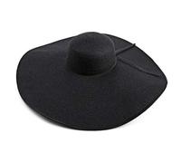 San Diego Hat Co. Women's Ultrabraid Extra Large Brim Floppy Hat with SPF Protection Sun, Black, One Size