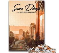 San Diego JigsawPuzzle 1000 Pieces for Teenagers, Family Activity with Matching Poster And Trivia Sheet for Age 14+ 1000pcs(26x38cm)