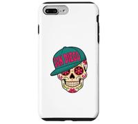 San Diego Mexican Sugar Skull Mint Green Pink Case for iPhone 7 Plus/8 Plus