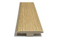 San Diego Oak Laminate & Wood Flooring Section Transition Bar MDF Threshold Strip T Bar Profile Door Strip Moulding Oak Trim (1, 900mm (2ft 9"))