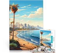San Diego Pixel Art1000 Pieces Puzzles for teenagers Stress Reliever Staycation Kill time is ideal as gifts for the whole family 38x26cm