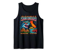 San Diego Retro Airbrush City Art Tank Top