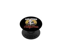 San Diego Shirt Retro Panda Zoo California State T-Shirt PopSockets Adhesive PopGrip