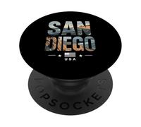 San Diego USA Nautical Coastal City Travel PopSockets Adhesive PopGrip