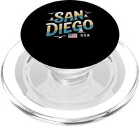 San Diego USA Nautical Coastal City Travel PopSockets PopGrip for MagSafe