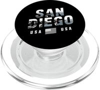 San Diego USA Nautical Coastal City Travel PopSockets PopGrip for MagSafe