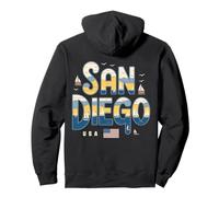 San Diego USA Nautical Coastal City Travel Pullover Hoodie