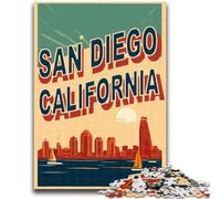 San Diego Waterfront Jigsaw Puzzles for Adults 1000, Help The Brain Exercise Addictive Toys to Cultivate Patience Unique Challenge Game 1000pcs(50x75cm)