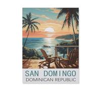San Domingo Dominican Republic,Puzzle 1000 Pieces Wood Puzzle Adult Children'S Educational Toy Family Decompression Game(75x50cm)-FK34