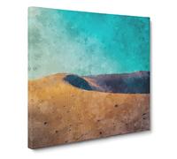 San Dune In The Atacama Desert In Chile Canvas Print | Gallery Wrapped 30mm Frame Wall Art | 14x14 inches | Ready to Hang | Modern Landscape Picture | Living Room Bedroom Lounge Office