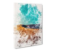 San Dune In The Atacama Desert In Chile Watercolour Canvas Print | Gallery Wrapped 30mm Frame Wall Art | 30x20 inches | Ready to Hang | Modern Landscape Picture | Living Room Bedroom Lounge Office