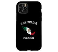 San Felipe Mexico Classic Mexico Flag Map Design Case for iPhone 11 Pro