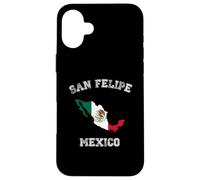San Felipe Mexico Classic Mexico Flag Map Design Case for iPhone 16 Plus