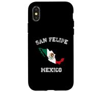 San Felipe Mexico Classic Mexico Flag Map Design Case for iPhone X/XS