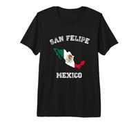 San Felipe Mexico Classic Mexico Flag Map Design Premium T-Shirt