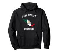 San Felipe Mexico Classic Mexico Flag Map Design Pullover Hoodie