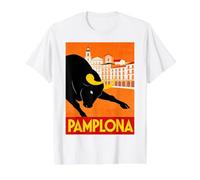 San Fermin 2027 Pamplona Value Graphic T-Shirt, Men, White, S