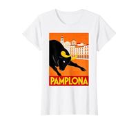 San Fermin 2027 Pamplona Value Graphic T-Shirt, Women, White, L