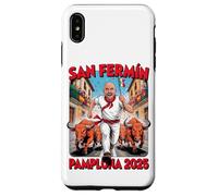 San Fermoín Pamplona 2025 Man and Bulls on the run Case for iPhone XS Max