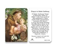 San Francis Imports Assorted Catholic prayer Cards of Various Saints and Angels (St. Anthony)