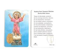 San Francis Imports Suplica Para Tiempos Dificiles Divino Nino Jesus Tamaño de la billetera- RCC14S