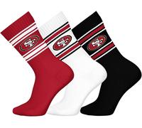 NFL Unisex San Francisco 49ers Crew Socks Sport Socks (Pack of 3)