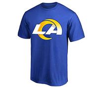 San Francisco 49ers NFL Boys Youth 8-20 Black Primary Logo Official Team T-Shirt, Los Angeles Rams Blue, 10-12
