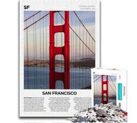 San Francisco Adult Jigsaws 1000 Pieces Difficult,Learning Educational Toys Family Games Gifts for Friends And Family 38x26cm