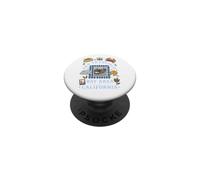 San Francisco Bay Area Vintage Cable Car Souvenir Graphic PopSockets Adhesive PopGrip