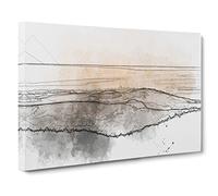San Francisco Beyond The Hills Canvas Print | Gallery Wrapped 30mm Frame Wall Art | 24x16 inches | Ready to Hang | Modern Landscape Picture | Living Room Bedroom Lounge Office