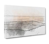 San Francisco Beyond the Hills Canvas Print | Gallery Wrapped 30mm Frame Wall Art | 30x20 inches | Ready to Hang | Modern Landscape Picture | Living Room Bedroom Lounge Office