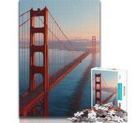 San Francisco Bridge 1000 Piece Jigsaw Puzzle for Adults And Teenagers,Decompressing Intellectual Educational Toy Secret Santa Gifts (75x50cm)