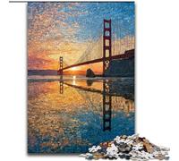 San Francisco Bridge 1000 Pieces Jigsaw Puzzle for Adults& Teens, Suitable for Ages 14 And Up Toy Wall Decor Birthday And Unique Gifts (26x38cm)