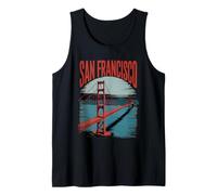 San Francisco Bridge Lettering Art Tank Top