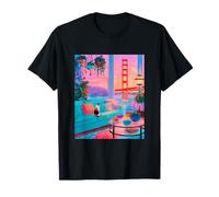 San Francisco Calico Cat GoldenGate Bridge Retro Artwork T-Shirt