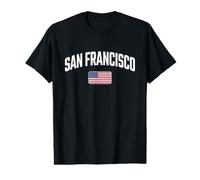 San Francisco - California - American Flag - Classic Value Graphic T-Shirt