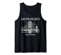 San Francisco California City Skyline Travel Souvenir Tank Top
