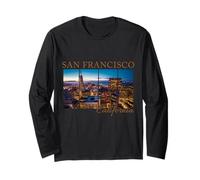 San Francisco California Cityscape Pride Skyline Long Sleeve T-Shirt