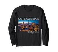 San Francisco California Cityscape Pride Skyline Long Sleeve T-Shirt